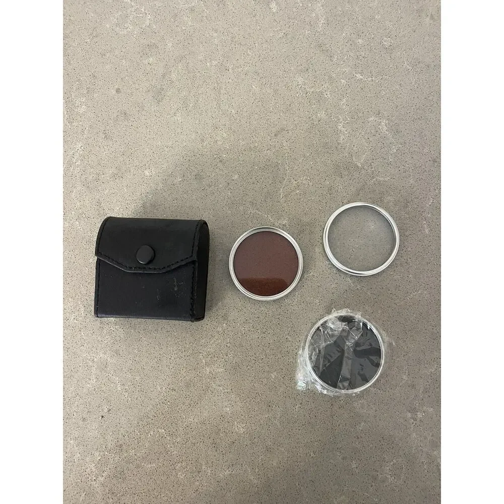 3 Pc 52mm Crystal Optics U.V., F.DL., PL. Filters W/Case